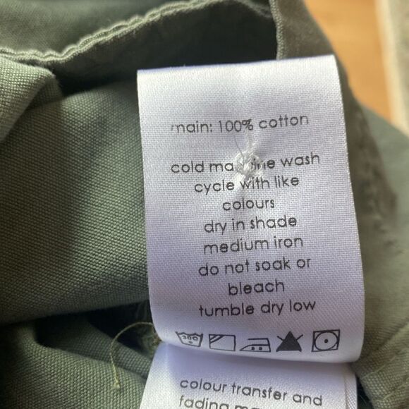 Bassike Canvas Belted Paper Bag Shorts NWT Size Small - Picture 9 of 9